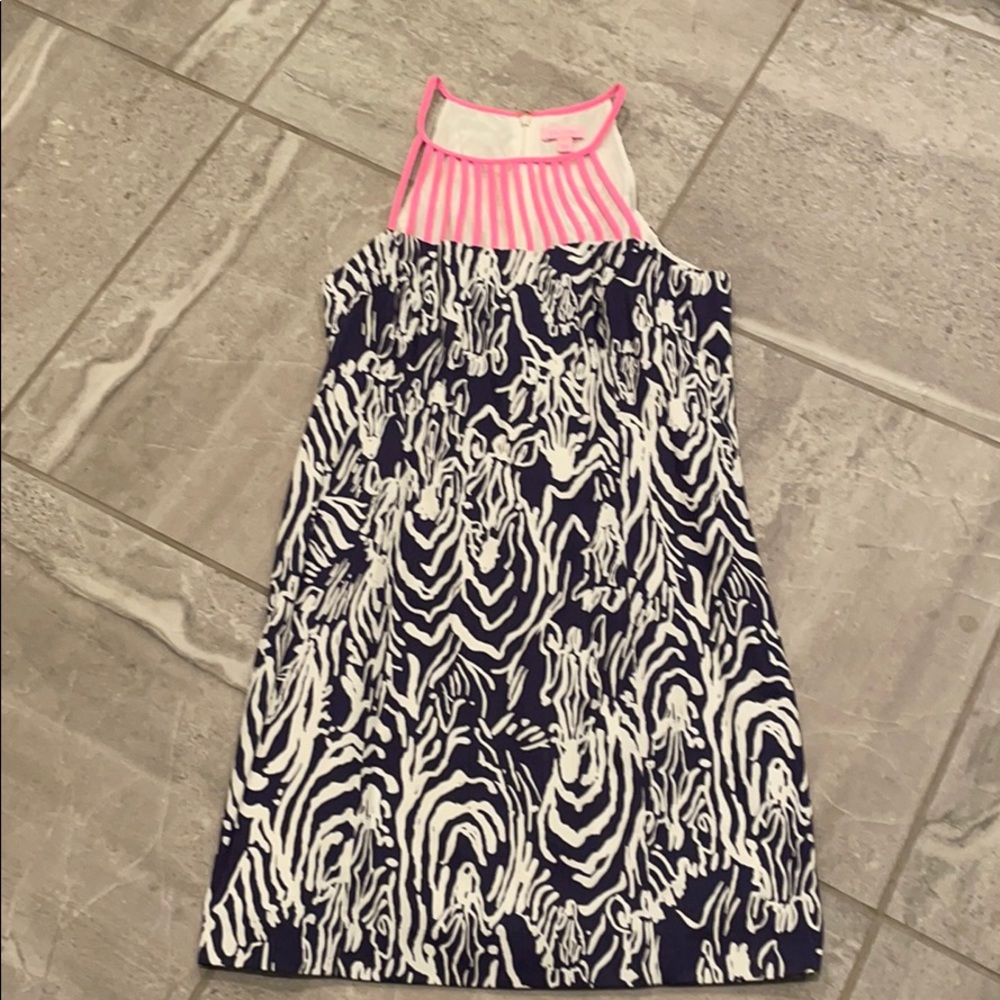 EUC Lilly Pulitzer Zebra Shift Dress